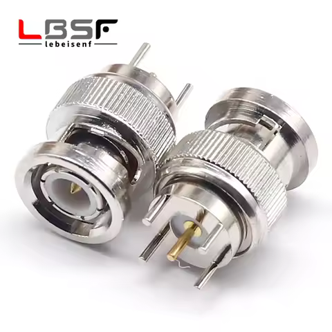 BNC connector pcb welding head bnc welding plate connector four-legged BNC male BNC-KE male straight