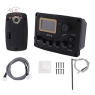 4 Band EQ Equalizer -3 Acoustic Guitar  EQ Preamp with Digital Tuner Guitar Pickup