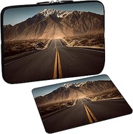 PEDEA Designer Protective Notebook Bag up to 13.3 Inches (33.7 cm) with Mouse Mat Design Highway