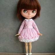 Pink blythe clothes (dress), Outfit for custom blythe doll