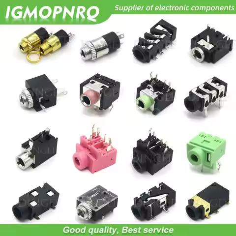 10PCS Headphone jack 3.5MM PJ Audio video female dual channel stereo jack Jack Socket Stereo Solder 