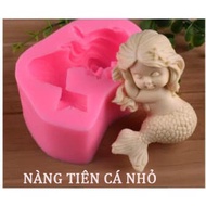 Mermaid silicone mold for 3D and 4D jelly cakes