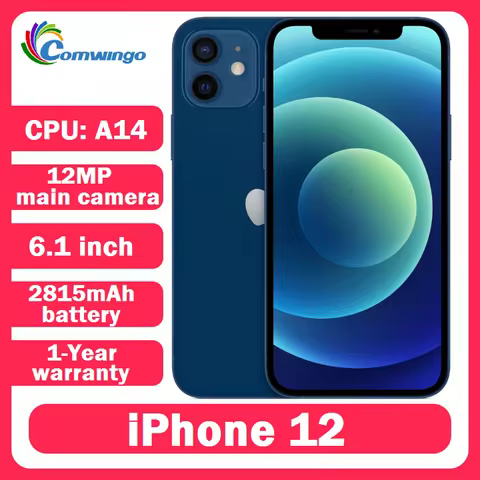 Apple iPhone 12 64GB/128GB 5G Face ID NFC 6.1" Super Retina OLED A14 IOS Original Unlocked iphone12