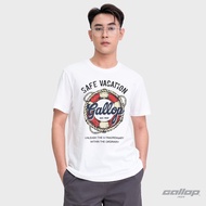 GALLOP : Graphic Tee เสื้อยืดพิมพ์ลาย ผ้าคอตตอนผู้ชาย รุ่น GT9200 สี WHITE / ราคาปกติ 990.-