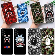 Samsung S8 S9 S10 S20 Plus S20 Ultra S10 S20 Lite S20 Fe AW2 Anime Bape LOGO Soft black phone case