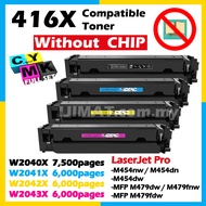 (FULL SET) Compatible To 416A W2040A Black + W2041A Cyan + W2042A Yellow + W2043A Magenta Compatible