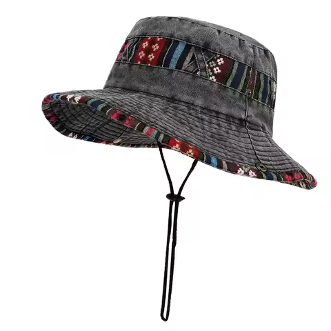 Men's and Women's Outdoor Mountaineering Cross-country Camping Sun Hat Comfortable Breathable Cowboy
