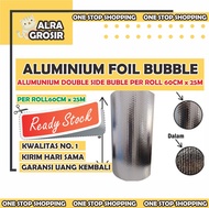 [Per Meter] Aluminium Foil Bubble Alumunum Foil Bubble Peredam Panas Atap Rumah genteng Ketebalan 4 mm Alumunium Foil Aluminium Foil Buble Atap murah aluminium foil anti panas atap