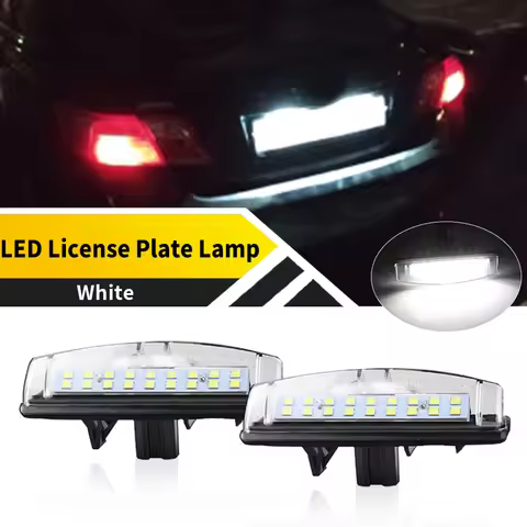 2Pcs CanBus LED License Plate Lights for Lexus Is200/Is300 (GXE10/JCE10) 1999-2005 For Lexus Ls430 (