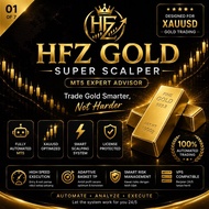 HFZ GOLD SUPER SCALPER MT5 EA | Gold Trading Robot XAUUSD | Auto Scalping Expert Advisor License