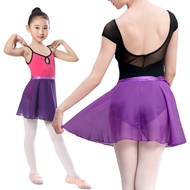 HW Ballet Tutu Ballerina Dance Class Costumes Gymnastics Leotard Dancewear Tied Skirt Dance