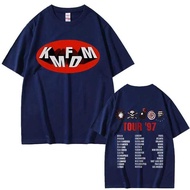 Rock 70 Band Kmfdm Tour 97 Graphic Print T- Summer Men Women Vintage Gothic Punk Streetwear Male