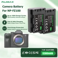 PUJIMAX NP-FZ100 2280mAh 16.872Wh 7.4V Sony Camera Battery For M2 A7M4/3 A7C2 A7R3/4 7RM3 A9M2 A7S3