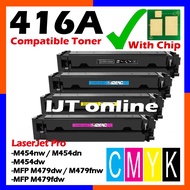 Compatible To HP Toner 416A 416X 416 W2040A 2040 W2040X For Printer M454nw M454 M454dn M454dw MFP M4