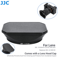 JJC ฝาครอบเลนส์สำหรับตารางโลหะ Sigma 18-50Mm F2.8 DC เลนส์ DN DSLR กล้องไร้กระจกแทนที่ LH-582-02