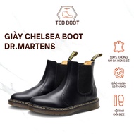Giày Nam Chelsea Boots Nam Martin Dr.Martens Air Wair Giày Da Trơn Nhẵn Đế Khâu 4cm Tăng Chiều Cao -