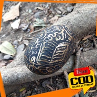 Telur Rajah Antik Bahan Kuningan Sari / Wesi Bening / Besi Kursani