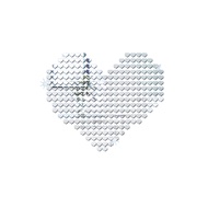 100Pcs 3D Love Mirror Effect Heart Shaped Wall Sticker Decal Home Decor Art DIY