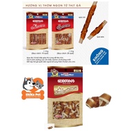 Snack Xương Nơ/Que Gặm Sạch Răng Cho Chó Vị Thịt Gà Cuốn DoggyMan