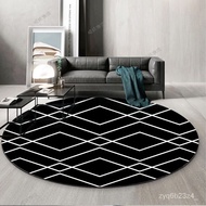 X❀Yround Carpet Nordic Style Hanging Basket Mat round Floor Mat Computer Chair Swivel Chair Mat Bedroom Bedside Blanket