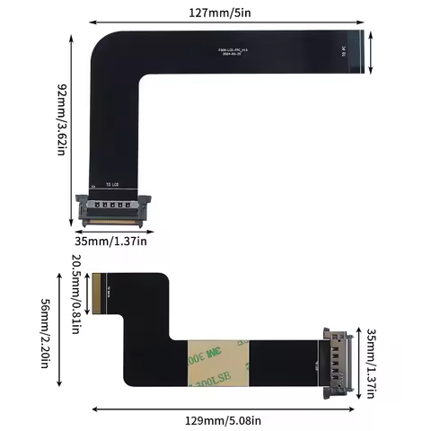 For Creality K2 Plus/K1/K1C/Ender 3V3 Display Screen Connection Cable Black FPC Cable L162mm 3D prin