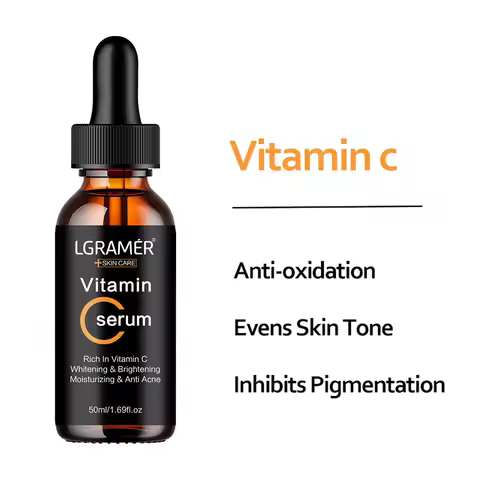 Skincare Products Vitamin C Facial Serum Brighten Skin Lighten Spots Hyaluronic Acid Face Essence Sk
