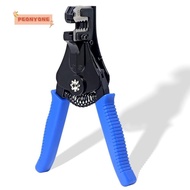 PEONYTWO Crimping Tool, Automatic High Carbon Steel Wire Stripper, Universal Blue Wiring Tools Cable