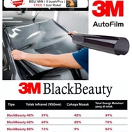Kaca film 3M Blackbeauty 60%/Kaca film 3M peredam panas/Kaca film 3M