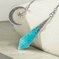 頂級嚴選 天河石 靈擺 項鍊 吊墜 亞馬遜石 水晶靈擺