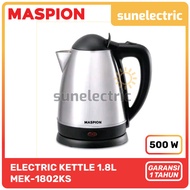 Maspion MSP MEK-1802 KS Electric Kettle / Ketel Listrik Stainless Steel Kapasitas 1.8 Liter MEK 1802