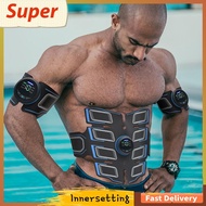 [innersetting.my] Abdomen-Building Device with Arm Trainer Abdomen Muscle Stimulator Portable Wirele