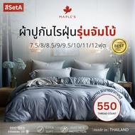 MAPLE'S Bed Sheet​Dust Mite Proof (Seta Color) 7.5 Feet​ 8 Feet 8.5 9 9.5 10 11 12 Jumbo 6-14 Inches