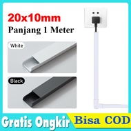 Kabel Duct Kabel Dak Cable Ducting Penutup Pelindung Kabel Tempel Dinding Lantai PVC Tray Kabel List