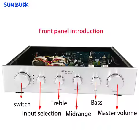 Sunbuck MP500 EH6922 Tube Preamplifier with tone balanced input OPA2604AP EH6922 Tube Preamp HIFI Po