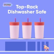 FANSIN1 Kids Water Bottle, 12 Oz Spill Resistant Toddler Cup with Straw, Easy To Clean Insulation St