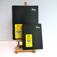 Arto Wire-O PP.Cover Black Sketch Book 140gsm