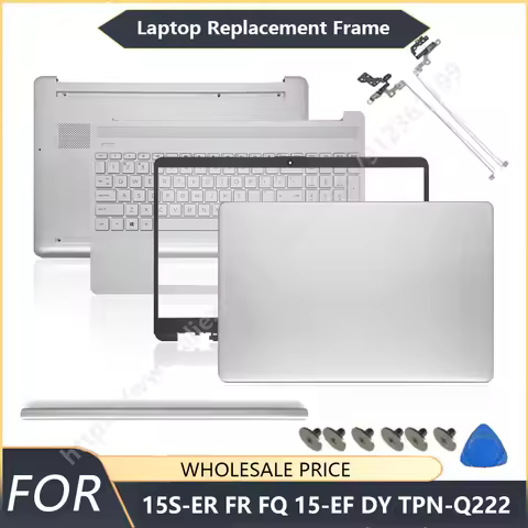 NEW For HP 15S-ER 15S-FR 15S-FQ 15-EF 15-DY TPN-Q222 Laptop LCD Back Cover Front Bezel Palmrest Bott