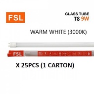 FSL 2FT T8 9W LED TUBE ( WARM WHITE / 3000K ) (1CARTON X 25PCS)