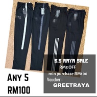 ANY 5 RM100 track suit dewasa track bottom seluar trek sekolah murah