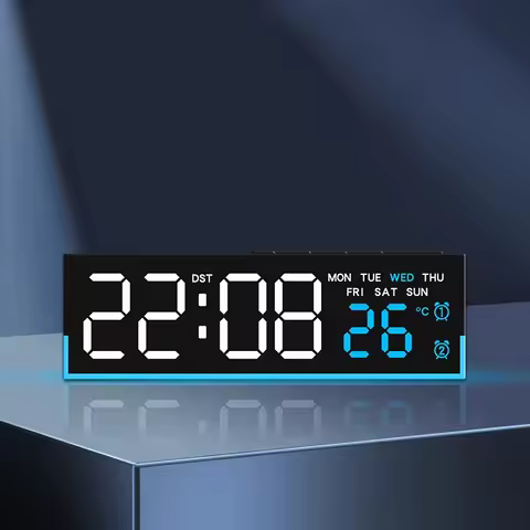 1PC Smart Bedside LED Clock Alarm clock digital clock with Night Light - Digital Alarm and Time Disp
