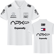 【พร้อมส่ง polo】 F1 Speedster ภาพยนตร์ Racer APXGP เดียวกันปกผู้ชายสบายๆหลวม IWC Top POLO เสื้อ 902 M