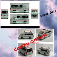 Decal Ambulance st John 1/64 (car not include)