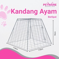 Petware 8864 Foldable Chicken Cage / Foldable Chicken Cage / Iron Chicken Cage / Folding Chicken Coo
