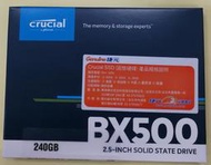 全新  Micron 美光 BX500 240GB SSD 固態硬碟 (含發票有保固)