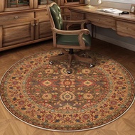 American Style Persian Round Rug Chair Mat Bedroom Study&-&*