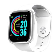 สมาร์ทวอทช์ Y68 สมาร์ทวอทช์บลูทูธนาฬิกาหน้าจอสัมผัส IOS Android Heart Rate Monitor เดินวิ่ง Smart Wa