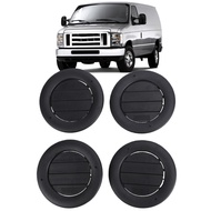 Loloshop Cryfokt 4Pcs Roof Headliner AC Air Vent Black Replacement for E150 E250 2009 2014 E350 E450