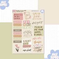 Bible Journal Sticker Sheet | Faith Sticker | Planner & Journal Stickers | Mayblooms.art