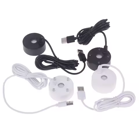 1Pcs 5V USB Without/With Light Fountain Mist Maker Small Rockery Water Fish Tank Landscaping Mist Ma