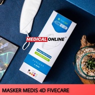 ready MASKER FIVECARE 4D 4PLY FILTER MASKER MEDIS EVOPLUSMED MEDICAL